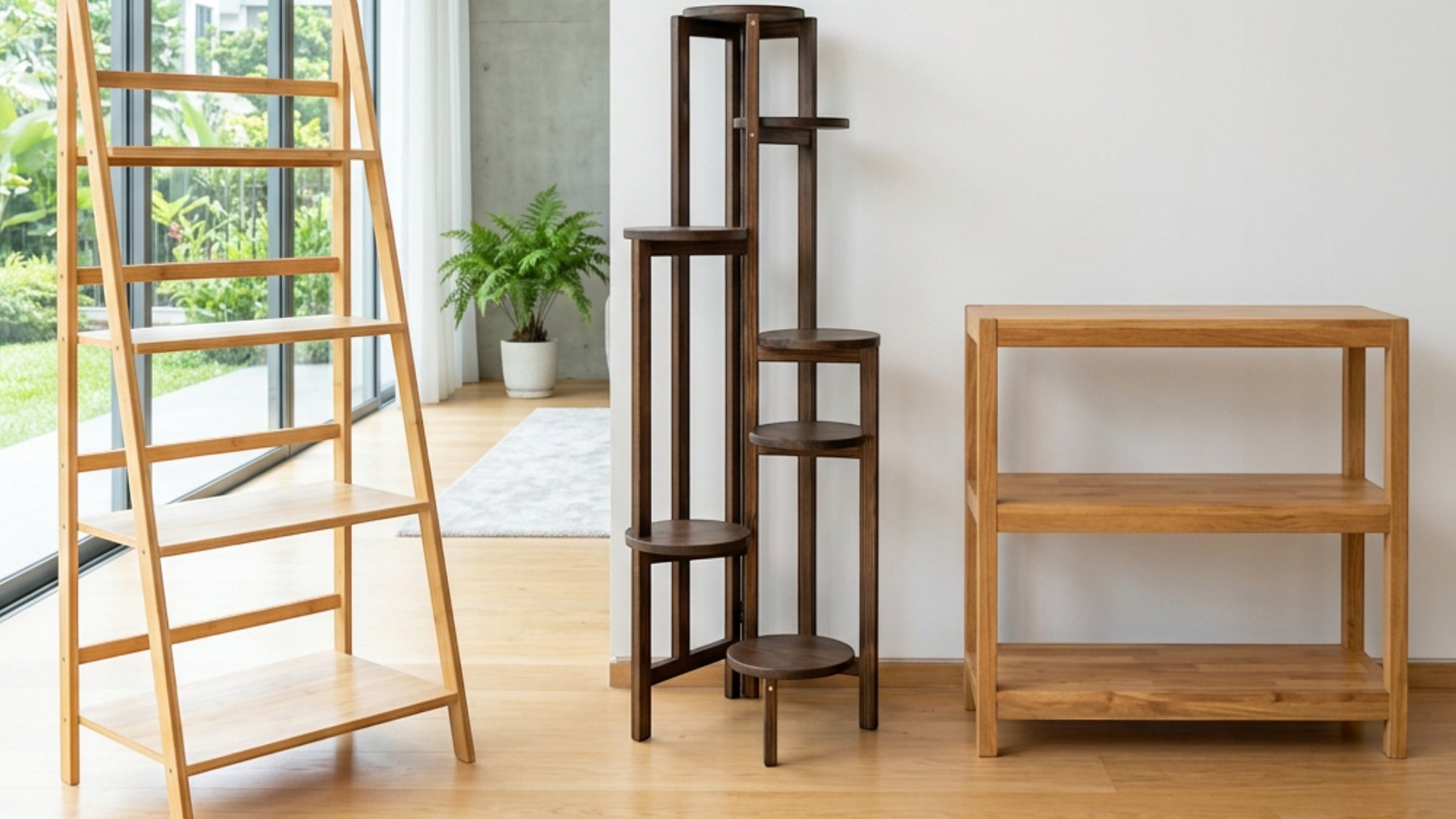 Zenware Multi-Tier Wooden Plant Stands